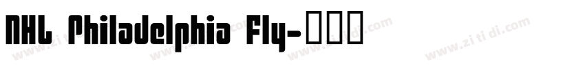 NHL Philadelphia Fly字体转换